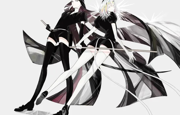 Девушки, аниме, арт, Houseki no Kuni, Страна Самоцветов
