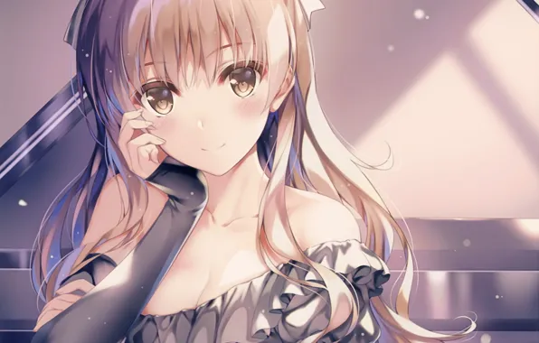 Девушка, Аниме, Арт, white album