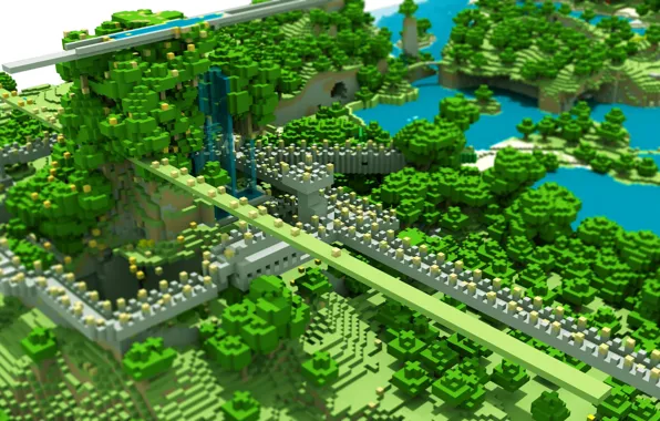 Tilt-Shift, minecraft, маинкрафт