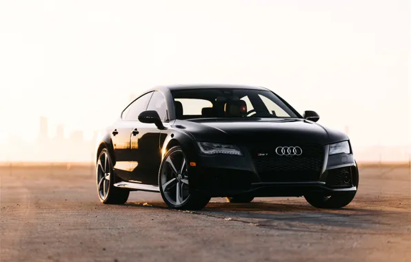 Картинка Audi, Black, VAG, RS7