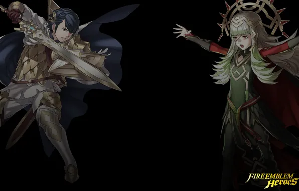 Оружие, меч, аниме, арт, сражение, fire emblem