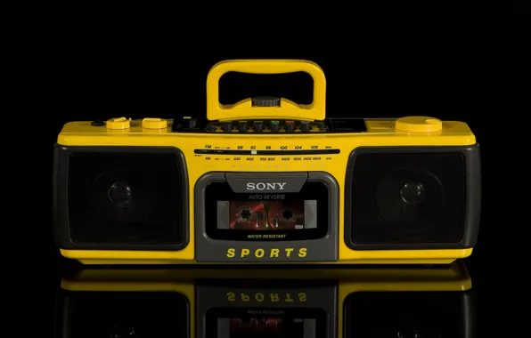 Картинка ретро, Sony, классика, магнитофон, CFS-930