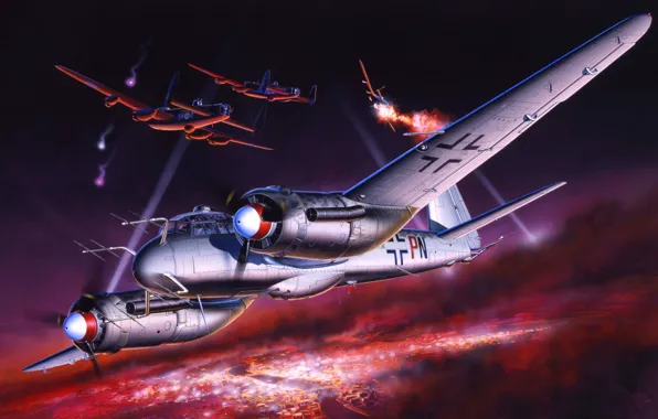 Ночной истребитель, Avro 683 Lancaster, Тяжёлый бомбардировщик, Тяжёлый истребитель, Ju-88G