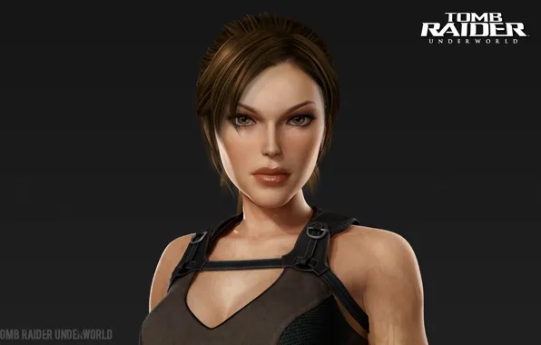 Взгляд, девушка, портрет, Tomb Raider, Лара Крофт, Lara Croft, Tomb Raider: Underworld