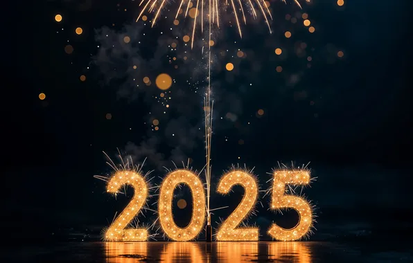 Цифры, Новый год, дата, 2025, Новый 2025 год