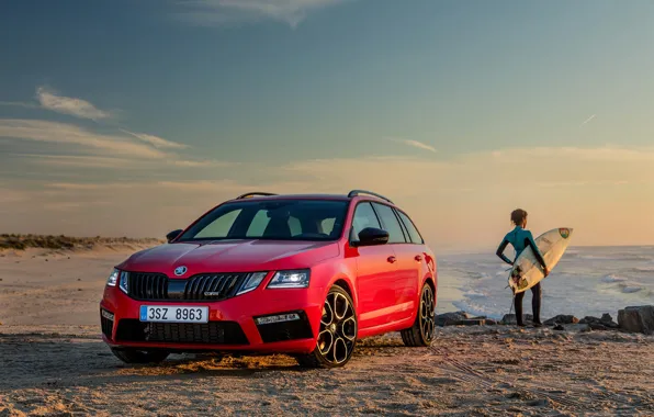 Море, красная, Skoda, Combi, Octavia, RS 245