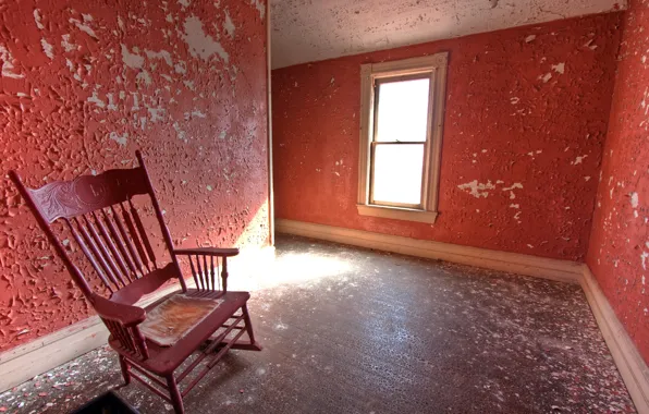 Картинка комната, окно, стул