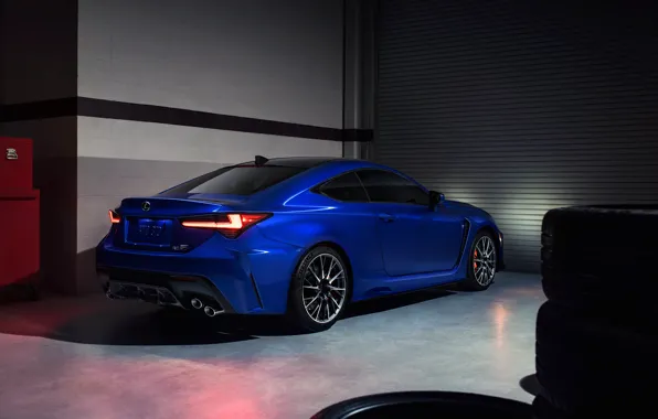 Lexus, вид сзади, RC F, 2019