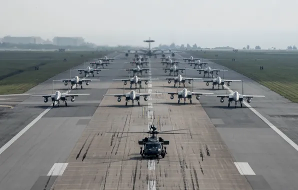 Картинка F-15, HH-60, AWACS, Kadena Air Base, US Air Force, KC-135, Stratotanker