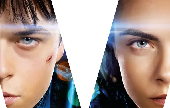 Cinema, girl, boy, movie, face, film, scar, Cara Delevingne