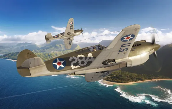 Истребитель, USA, P-40 Warhawk, P-40B, USAAC