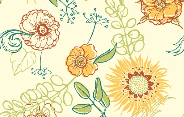 Картинка фон, текстура, pattern, Floral