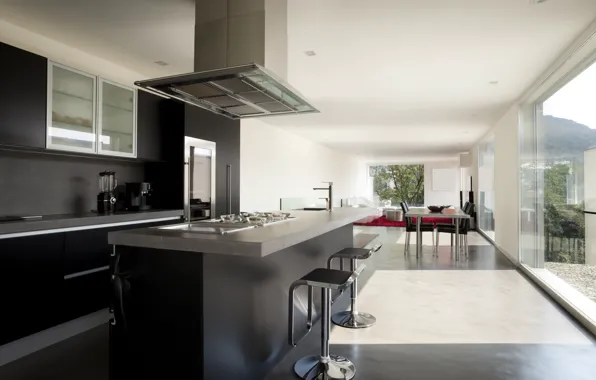 Картинка стиль, kitchen, интерьер, вилла, apartment, кухня, дизайн