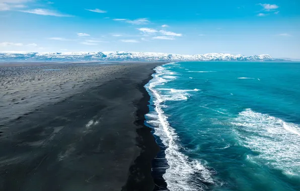 Море, берег, Исландия