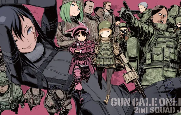 Оружие, солдаты, Мастера меча онлайн, Sword Art Online, Sword Art Online Alternative: Gun Gale Online