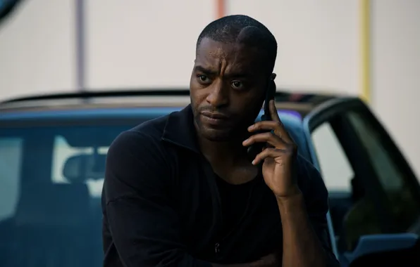 Авто, кадр, триллер, криминал, мобильник, Chiwetel Ejiofor, Три девятки, Triple 9
