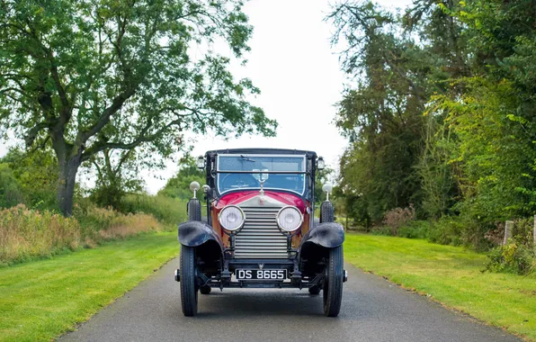 Картинка Rolls-Royce, вид спереди, ретро автомобили, 1927, Brougham, единственный экземпляр, by Brewster, Rolls-Royce 20 HP Brougham …