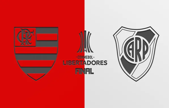 Wallpaper, sport, logo, football, Final, River Plate, Flamengo, Flamengo vs River Plate