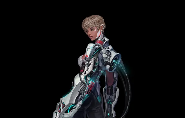 Girl, Fantasy, Art, Style, Illustration, Cyborg, Science Fiction, Figure