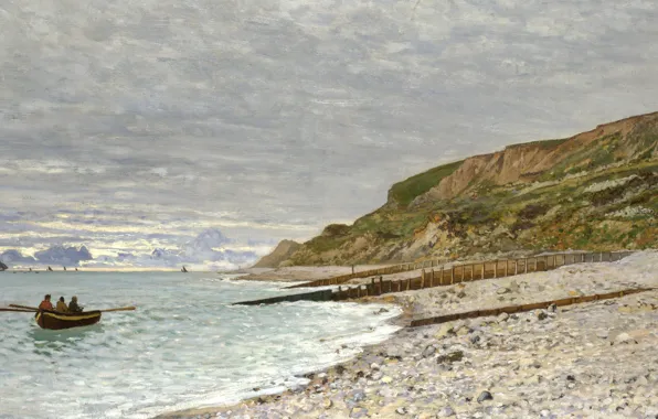 Пейзаж, картина, Клод Моне, The Point of Heve, Honfleur