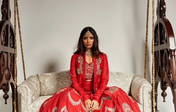 Girl, fashion, beautiful, model, brunette, pose, indian, makeup