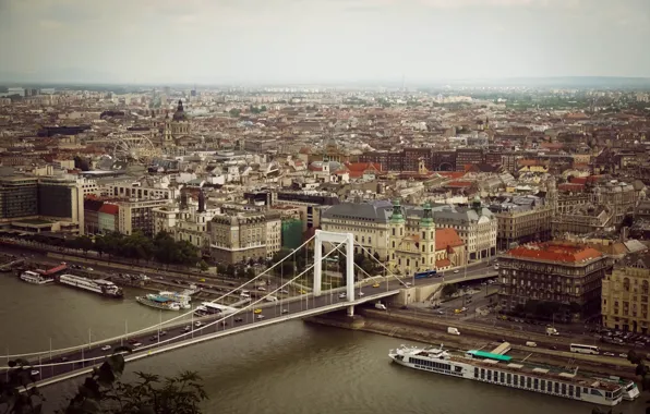 Картинка пейзаж, город, вид, view, Будапешт