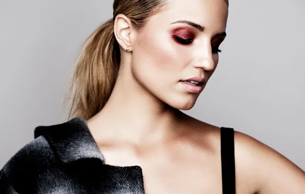 Стиль, фон, модель, портрет, макияж, актриса, прическа, Dianna Agron