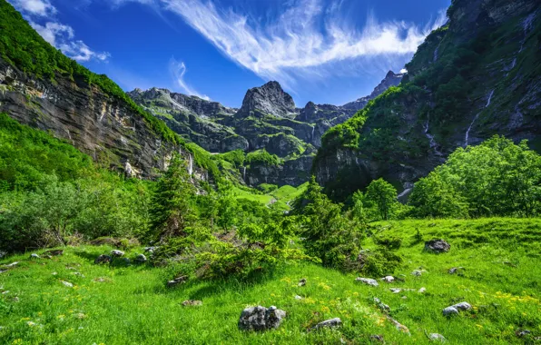 Картинка горы, камни, скалы, Франция, Альпы, Haute-Savoie