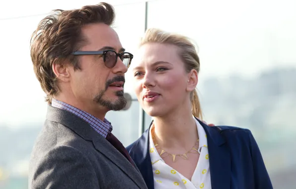 Знаменитости, Scarlett Johansson, очки, блондинка, Скарлетт Йоханссон, актеры, железный человек, Iron Man