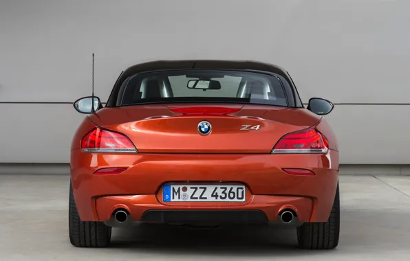 Картинка BMW, родстер, вид сзади, 2013, E89, BMW Z4, Z4, sDrive35is