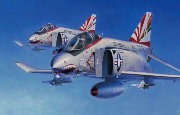 Fighter, bomber, war, art, painting, aviation, jet, ww2