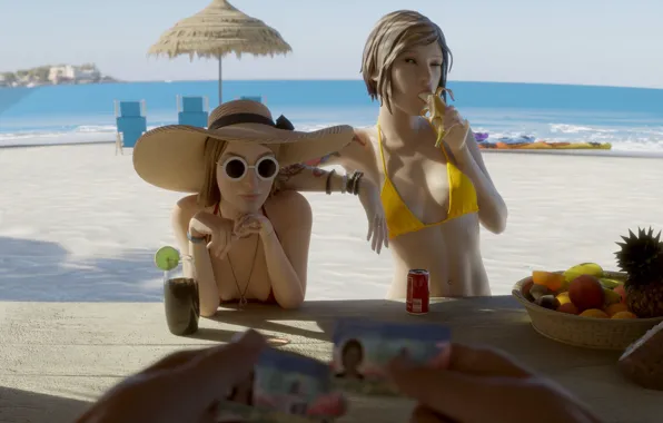 Summer, Life is strange, game art, Rachel Amber, хлоя прайс, chloe price