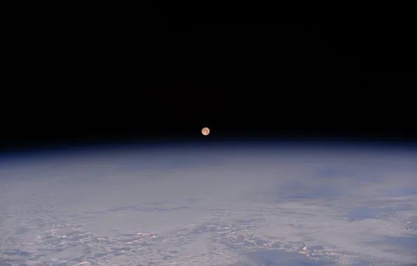 Картинка космос, земля, луна
