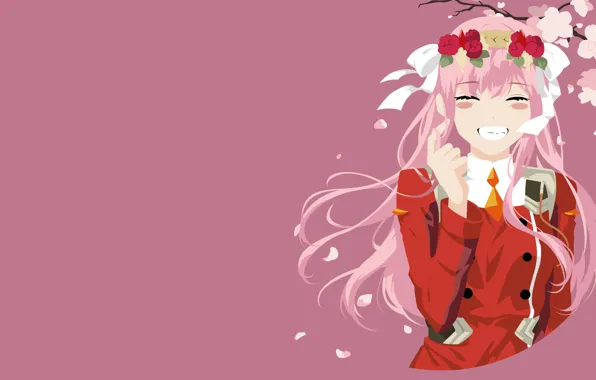 Девушка, венок, 002, Darling in the FranXX