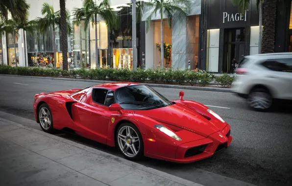 Картинка красный, Ferrari, феррари, Ferrari Enzo, Enzo