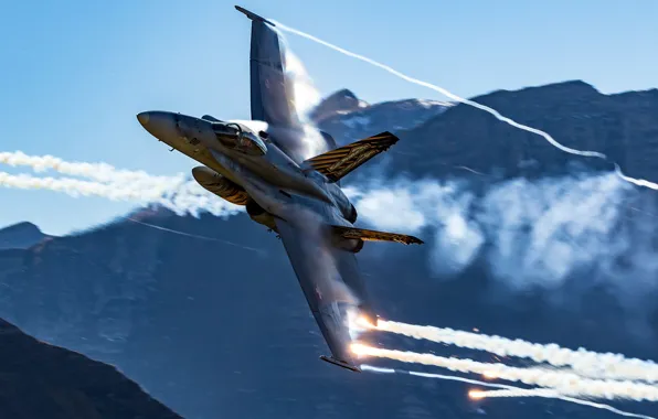 Горы, Истребитель, ЛТЦ, ВВС Швейцарии, Эффект Прандтля — Глоерта, F/A-18 Hornet