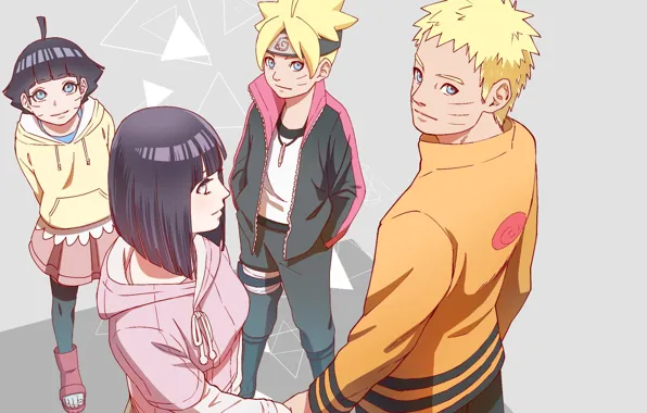 Семья, Наруто, Naruto, Узумаки Наруто, Хината Хьюго, Boruto, Боруто, Химавари