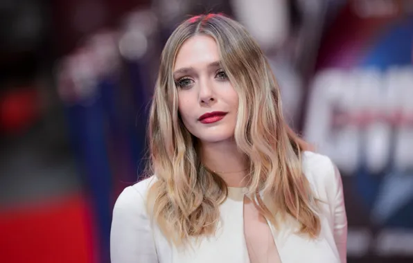 Взгляд, поза, макияж, актриса, фотосессия, hair, Elizabeth Olsen, Элизабет Олсен