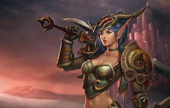 Fantasy, horns, world of warcraft