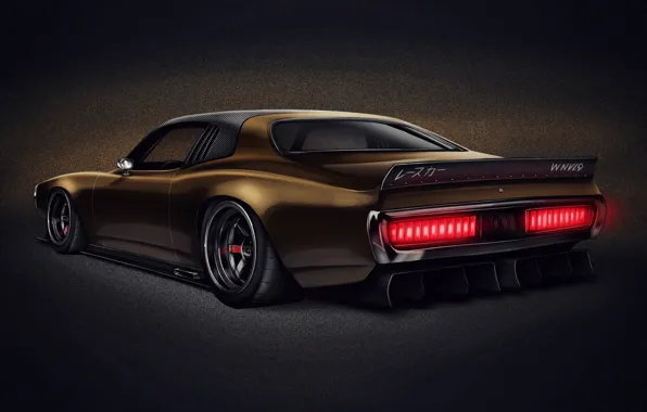 Авто, Рисунок, Ретро, Машина, Car, Art, Dodge Charger, Transport & Vehicles