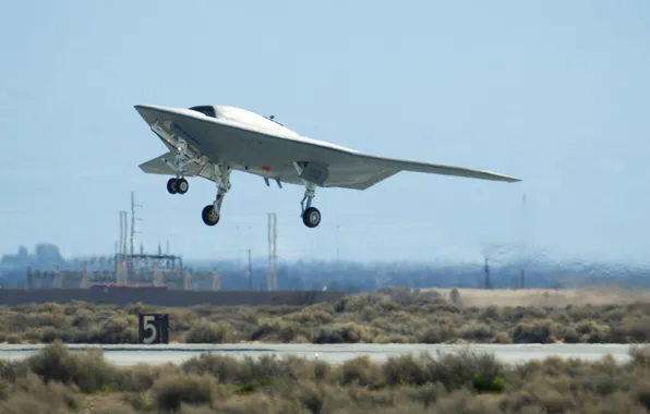 Взлёт, Northrop, Grumman, беспилотник, Pegasus, X-47