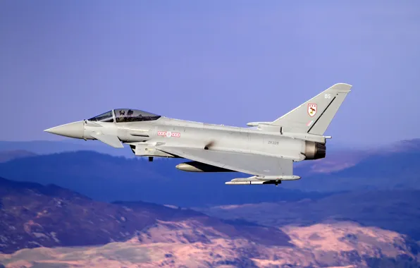 Картинка истребитель, пилот, полёт, многоцелевой, Eurofighter Typhoon