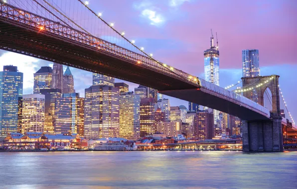 USA, United States, river, New York, Manhattan, NYC, New York City, Skyline