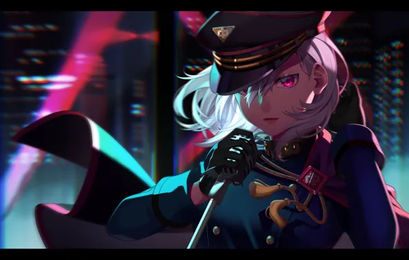 Девушка, ночь, город, форма, Hypnosis Mic: Division Rap Battle - Rhyme Anima, Nemu Aohitsugi