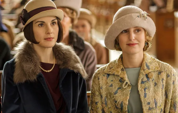 Сериал, персонажи, актрисы, Аббатство Даунтон, Мишель Докери, Эдит Кроули, Мэри Кроули, Лаура Кармайкл