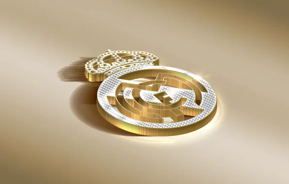 Logo, Golden, Football, Real Madrid, Soccer, Real, Madrid, RMA