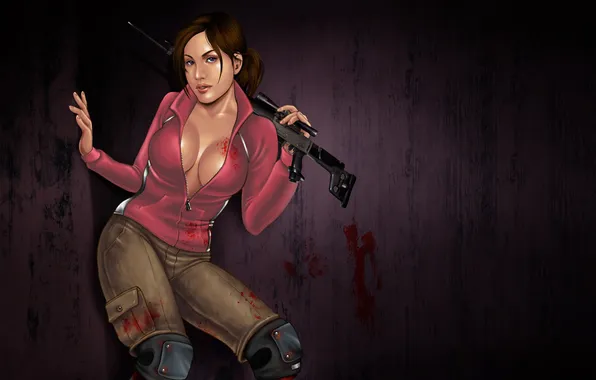 Девушка, оружие, зомби, Left 4 Dead, Zoey, зойка
