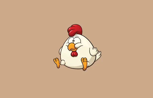 Картинка птица, минимализм, курица, chicken