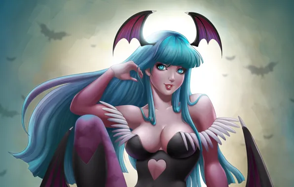 Street Fighter, Darkstalkers, Morrigan Aensland, succubus