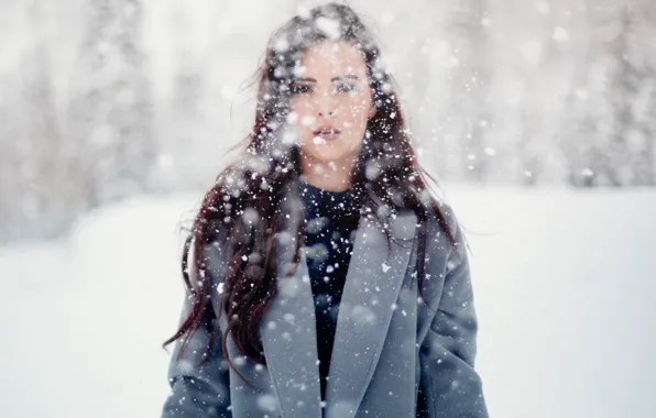 Girl, Winter, Snow, Women, Portrait, Wonderland, Tony Ross